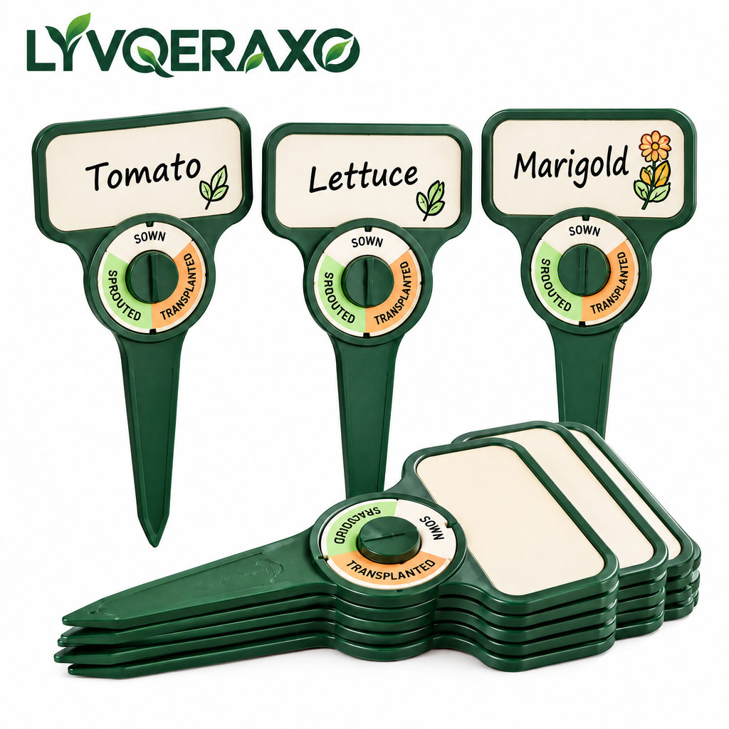 Rotating Growth Tracker Plant Markers for Seed Starting, Seedlings & Transplanting