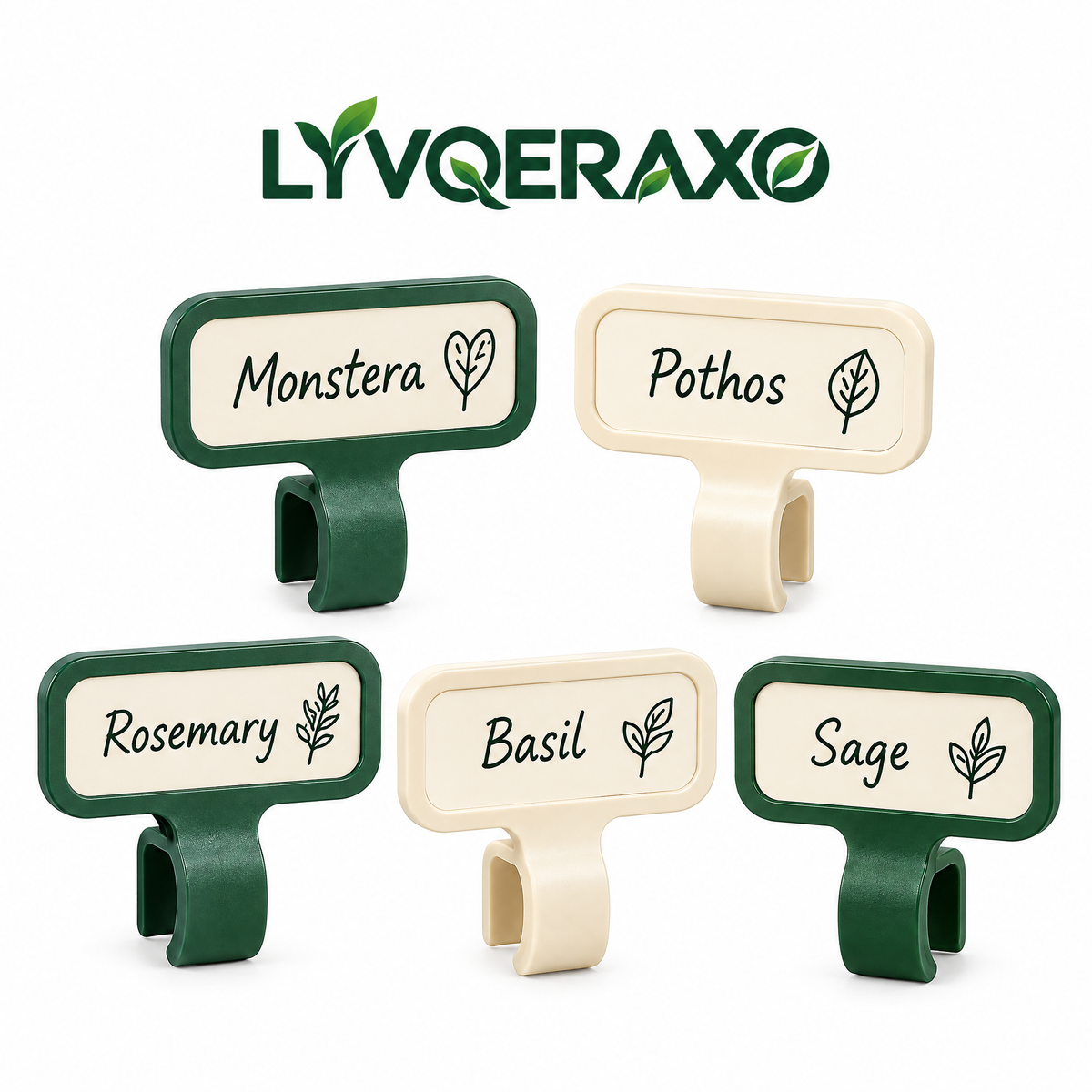 Clip-On Plant Pot Labels for Indoor Plants, Herbs, Seedlings & Nursery Pots